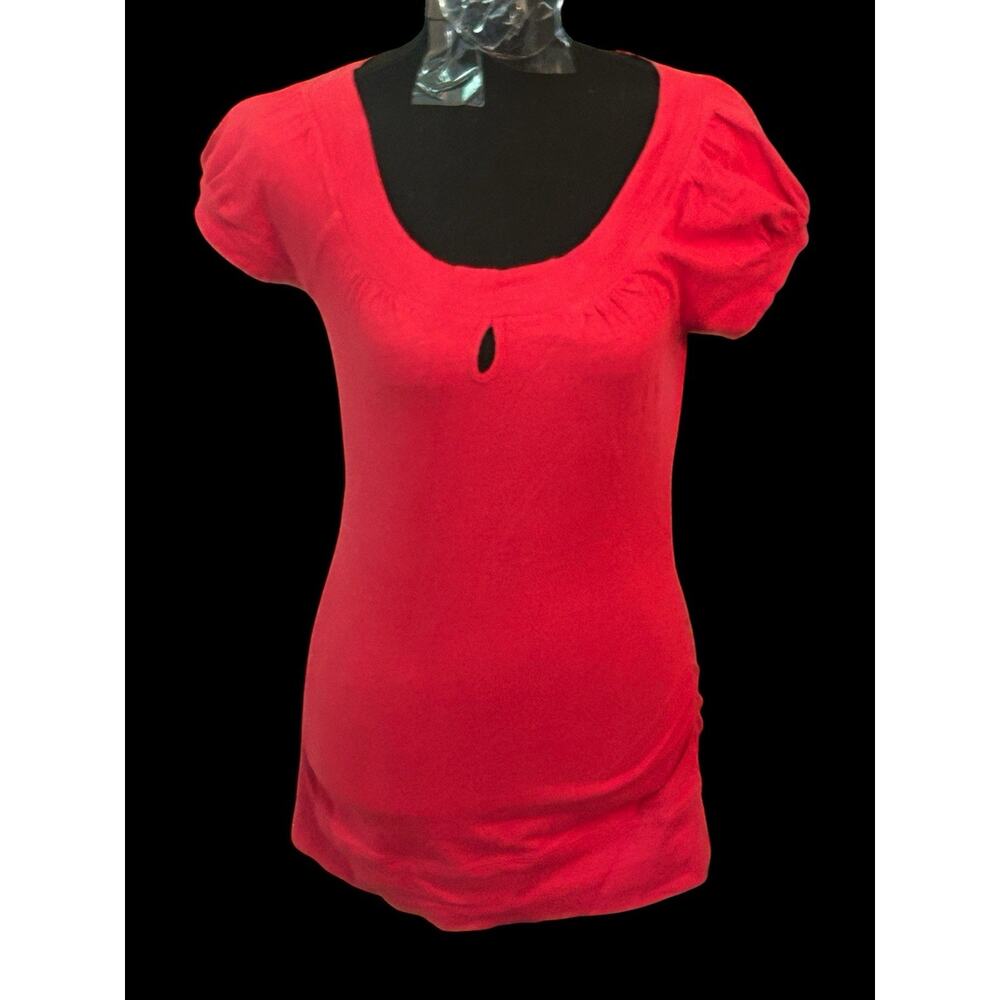 Charlotte Russe Shirt Women's Small Red Blouse Top